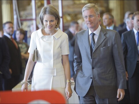 Prinses Mathilde en prins Filip.