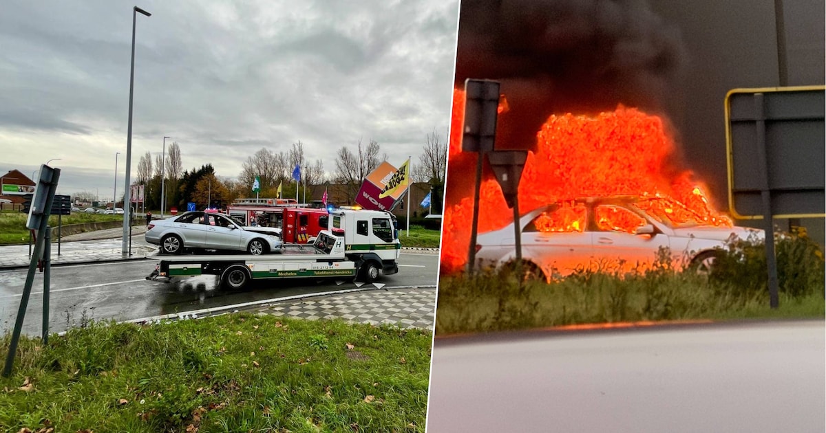 Auto uitgebrand aan Technopolis in Mechelen