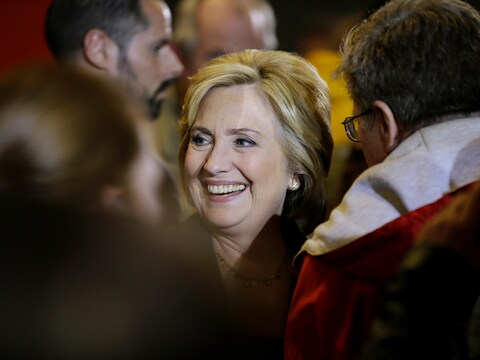De Democratische presidentskandidate Hillary Clinton.