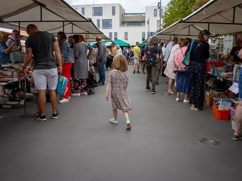 Boekenmarkt tijdens een voorgaande editie.