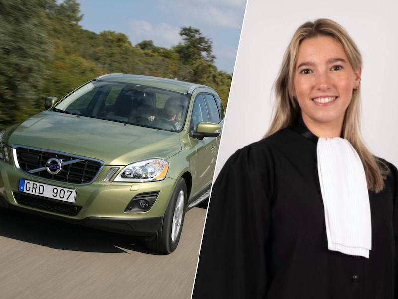 Illustratie van een Volvo XC60. / Advocate Claire Missinne.
