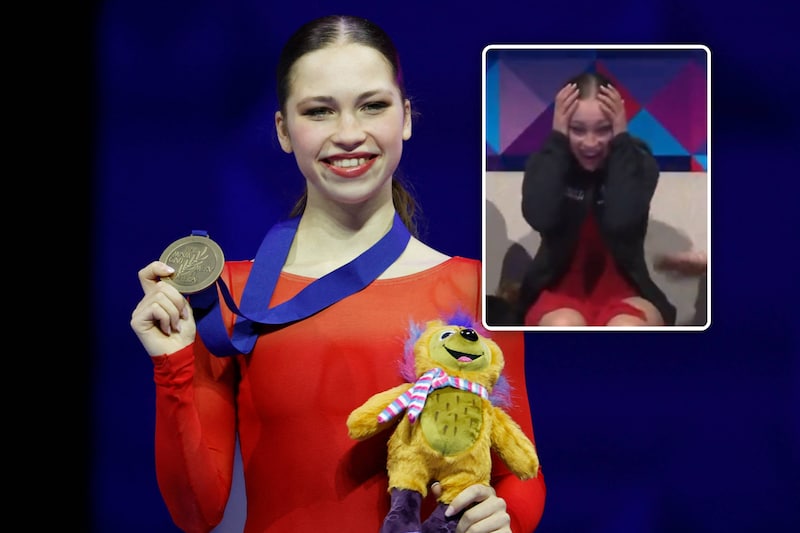 Nina Pinzarrone (19) pakt na geweldige vrije k&uuml;r tot eigen verbazing brons  op WK kunstschaatsen: &ldquo;Had het al mooi gevonden als ik vijfde was gebleven&rdquo;  | Meer Sport | HLN.be