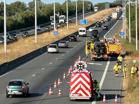 Het ongeval vond plaats op de E40 in Gistel, aan de oprit richting Jabbeke. 