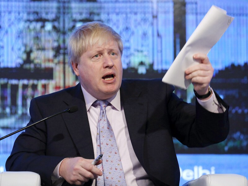 Boris Johnson, de Britse minister van Buitenlandse Zaken.