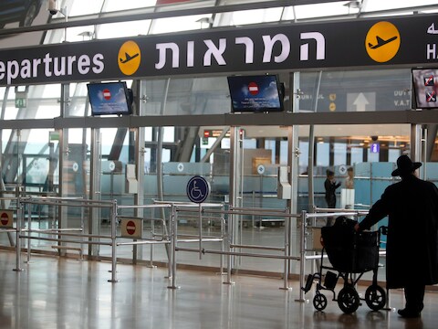 De Ben Gurion luchthaven van Israël