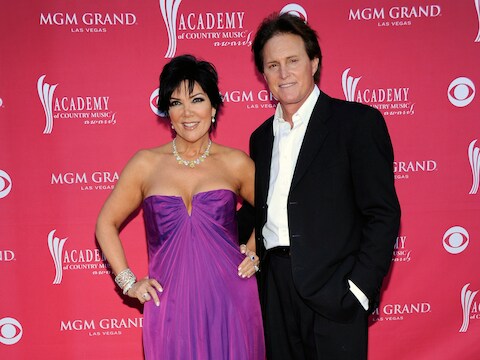 Kris en Bruce Jenner in 2010.