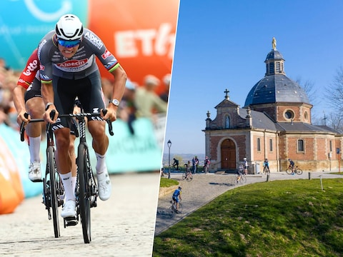 Van der Poel won vorig jaar op de Vesten van de Muur van Geraardsbergen in de Renewi Tour.
