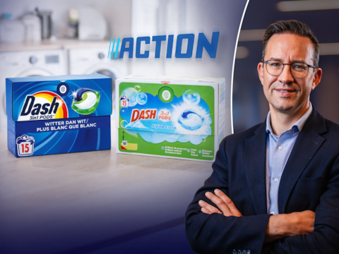 Retailexpert Billiet analyseert de nieuwste Action-stunt met Dash-waspods die bijna drie keer zo goedkoop zijn als in de klassieke supermarkt.