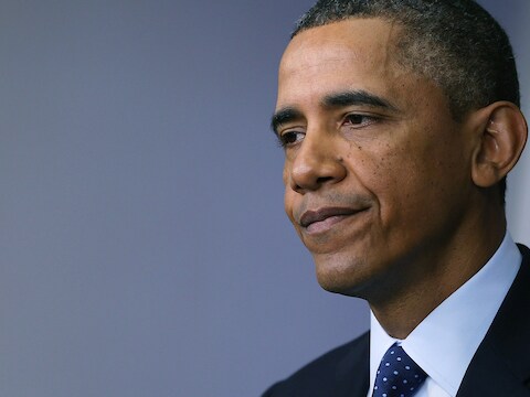 De Amerikaanse president Barack Obama.