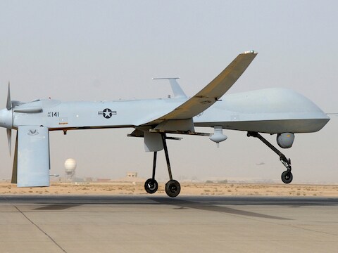 Het Pentagon zegt dat Iran op 1 november op een bewakingsdrone van de VS gevuurd heeft in de Golf, maar miste.