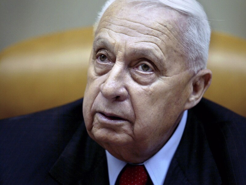 Een archiefbeeld van Israëlisch oud-premier Ariel Sharon.