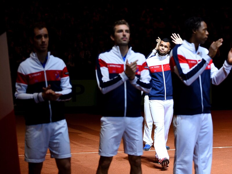 Het Franse Davis Cup team.