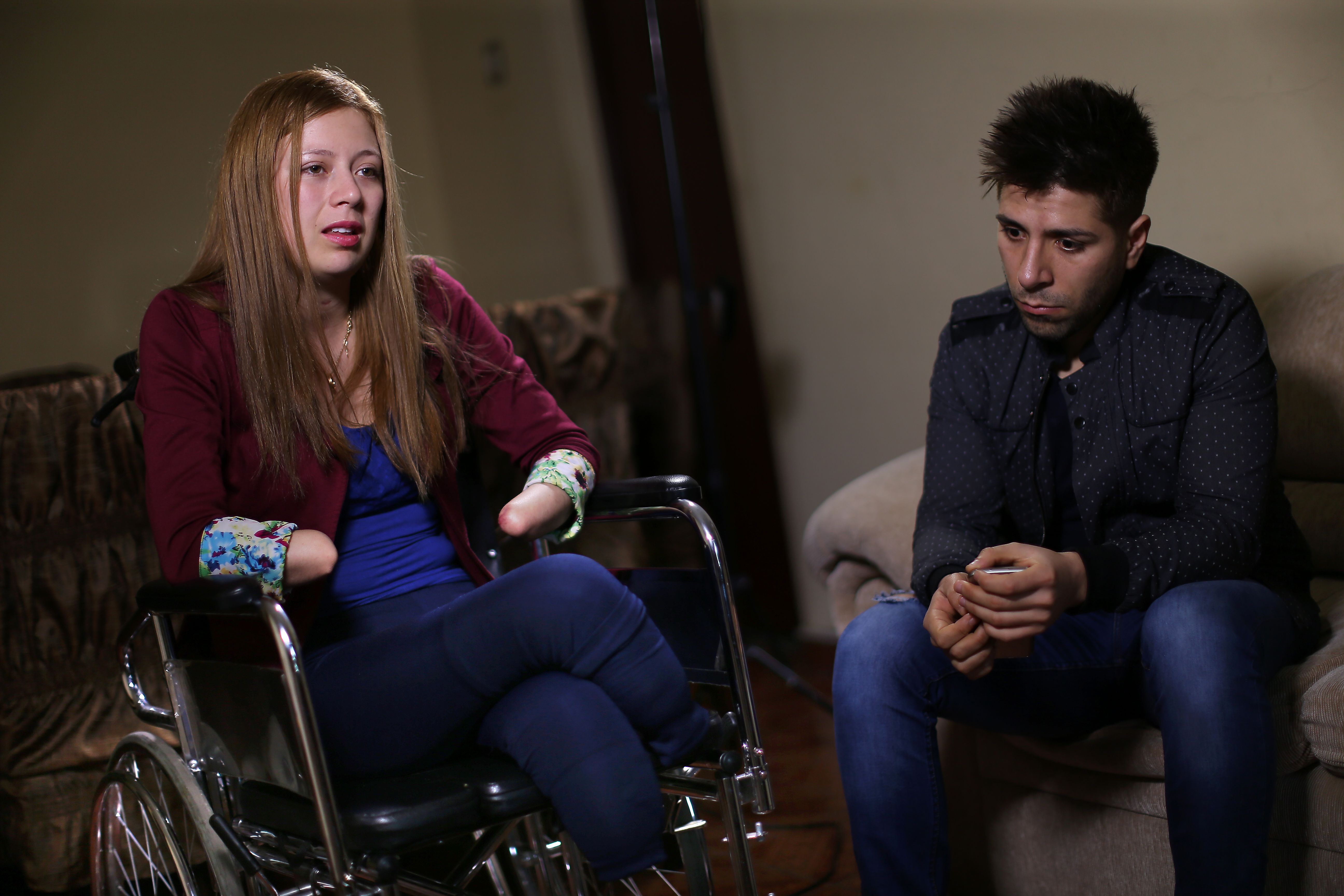 Shirley Meléndez (25) met haar vriend Alexander Regalado