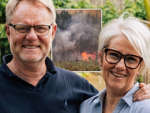 Nicholas Demeyere en Annick Schoenmaekers baten B&B Le Vigne D’Or uit in de regio van Bordeaux, waar hevige bosbranden woeden. “Het leven gaat hier zijn gewone gangetje.”