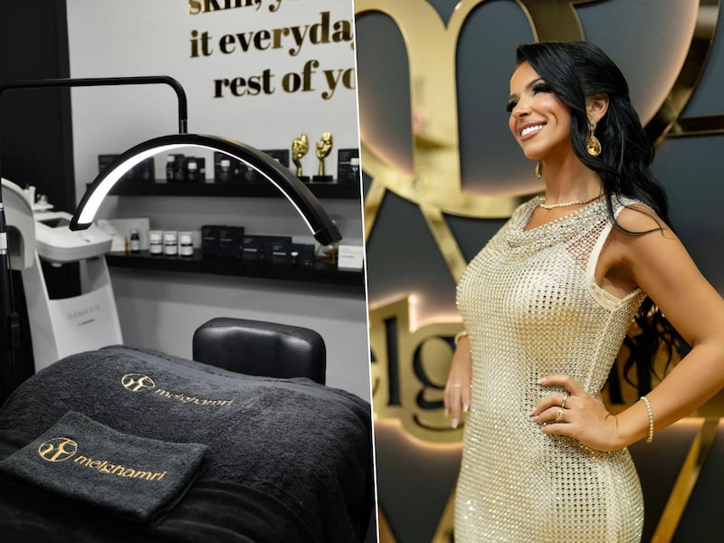 Binnenin de kliniek staat kwaliteit voorop: de modernste medisch-esthetische apparatuur en een luxueus kader verwelkomen de klanten., Een trotse Meryam El Ghamri (32) schittert in een prachtige, feestelijke jurk tijdens het exclusieve netwerkevent van haar merk Melghamri.
