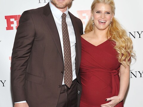 Jessica Simpson en verloofde Eric Johnson