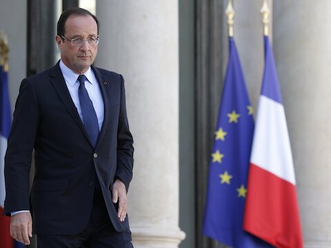 De Franse president Hollande.