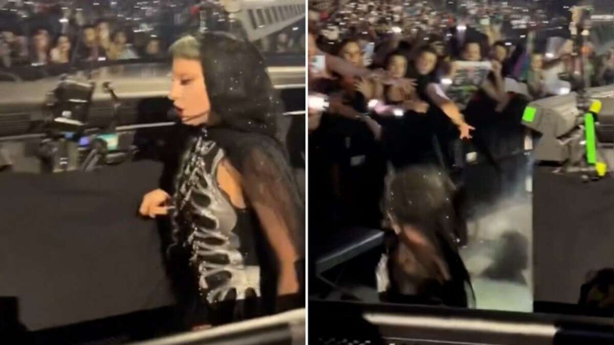 KIJK. Lady Gaga gaat tegen de vlakte tijdens concert in Las Vegas (maar  herpakt zich razendsnel) | Muziek | hln.be