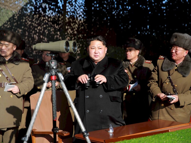De Noord-Koreaanse leider Kim Jong-Un.