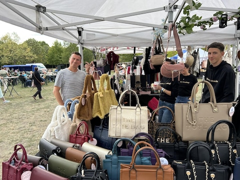 De zomermarkt van vorig jaar. 
