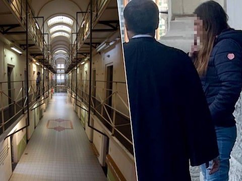 De hulpgevangenis in Leuven. Rechts: Lily S. uit Zonhoven moest zich verantwoorden voor drugsbezit en passieve omkoping. 