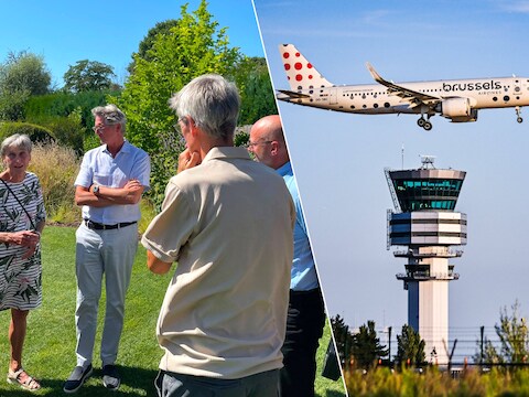 Leden van burgercollectief Bruegelvogelvrij verzamelden in Itterbeek om hun verdere stappen in de strijd tegen de vliegtuighinder te bespreken.