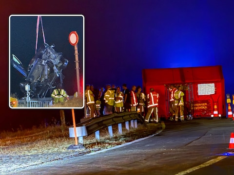 De wagen belandde vrijdagnacht in het water ter hoogte van de Uniebrug, op de grens van Nieuwpoort en Middelkerke.
