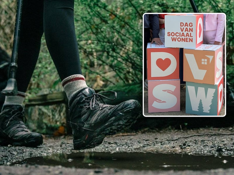 Illustratiebeeld wandelen, Inzet: Dag van Sociaal Wonen.