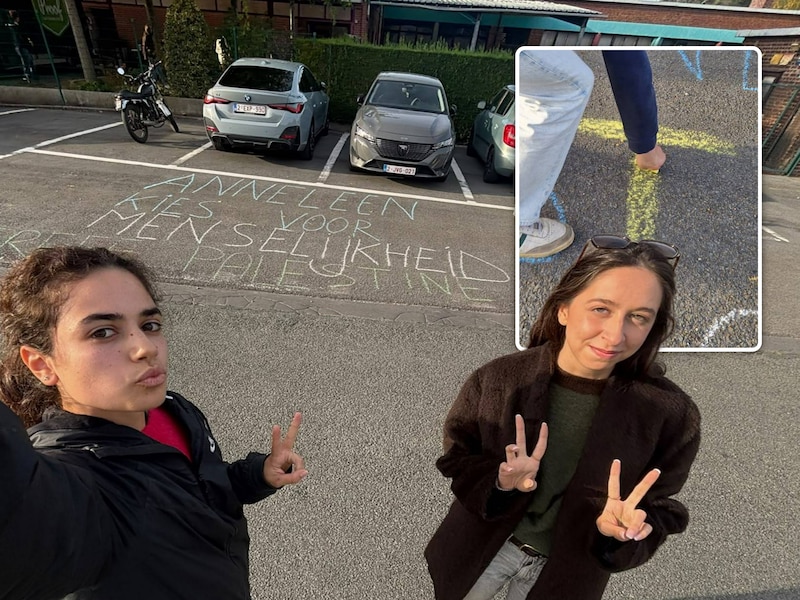 PVDA-jongeren voeren actie tegen bezoek van minister Anneleen Van Bossuyt in Ronse, N-VA reageert met ludieke aanpassing