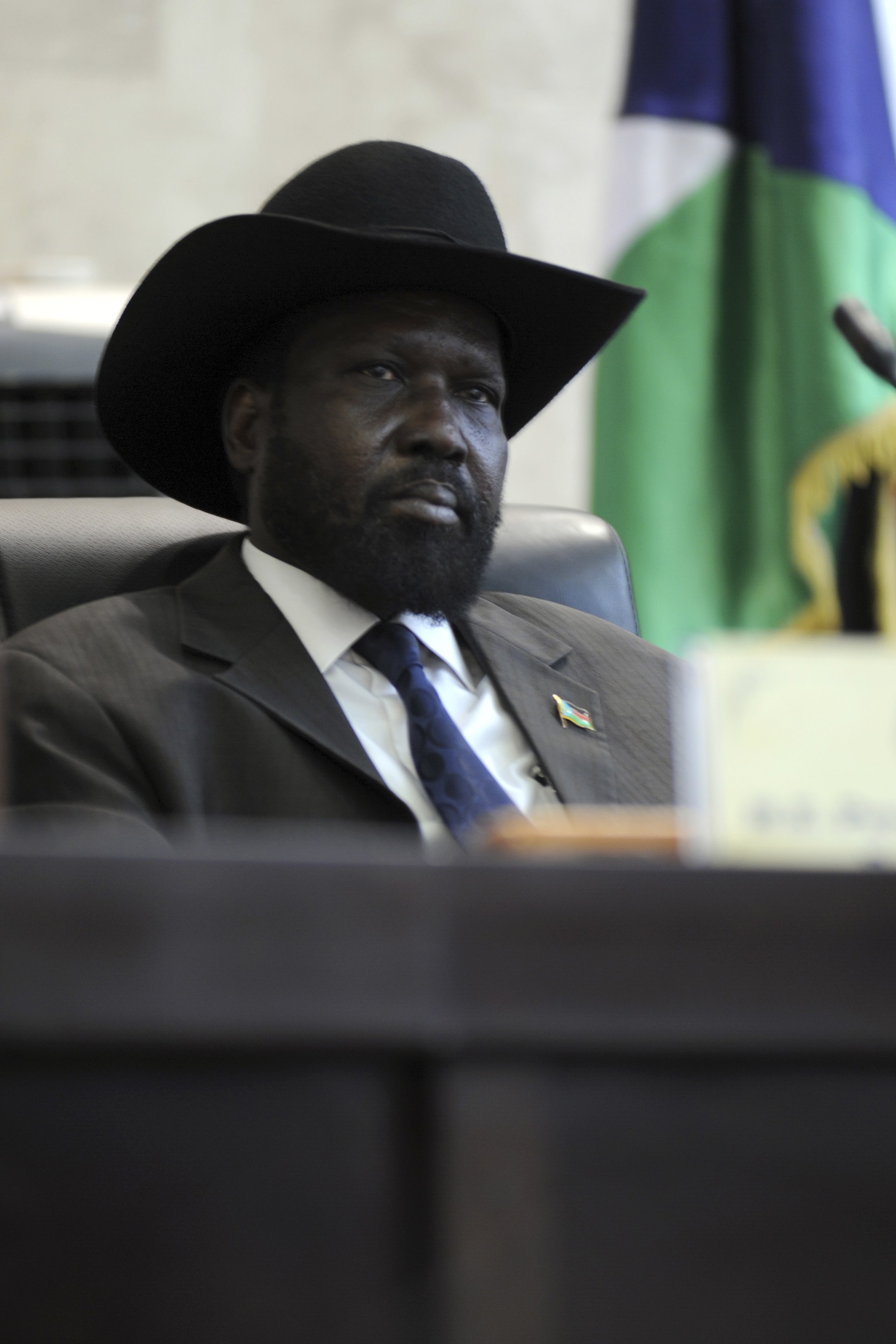 De president van Zuid-Soedan Salva Kiir.