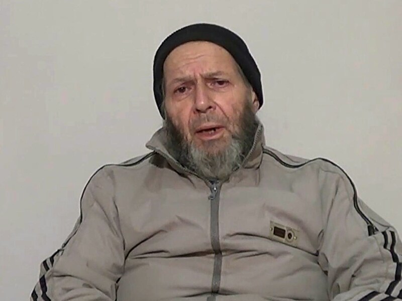 Dit beeld uit de video toont de 72-jarige Warren Weinstein die in augustus 2011 werd ontvoerd.