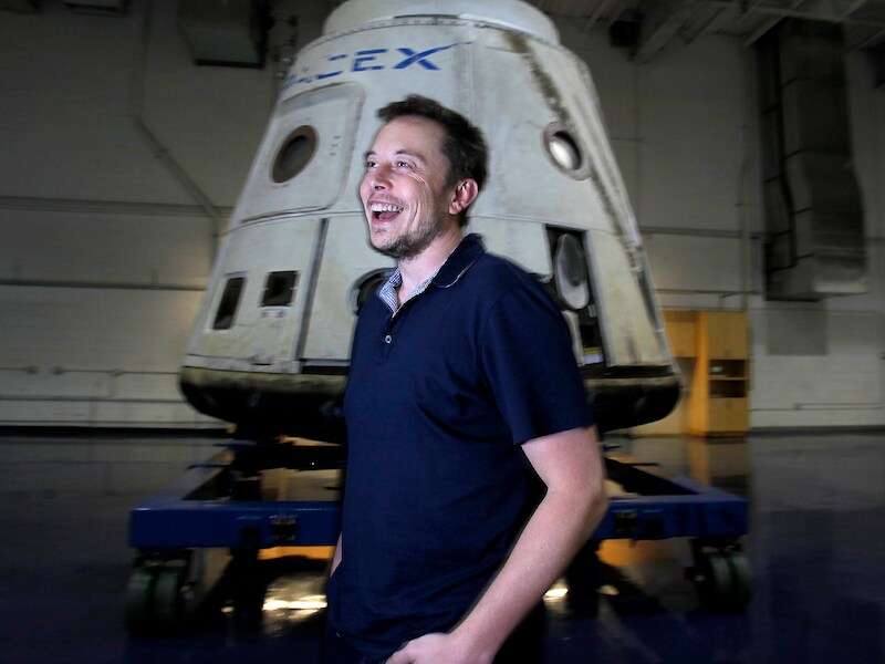 SpaceX-oprichter en visionair Elon Musk.