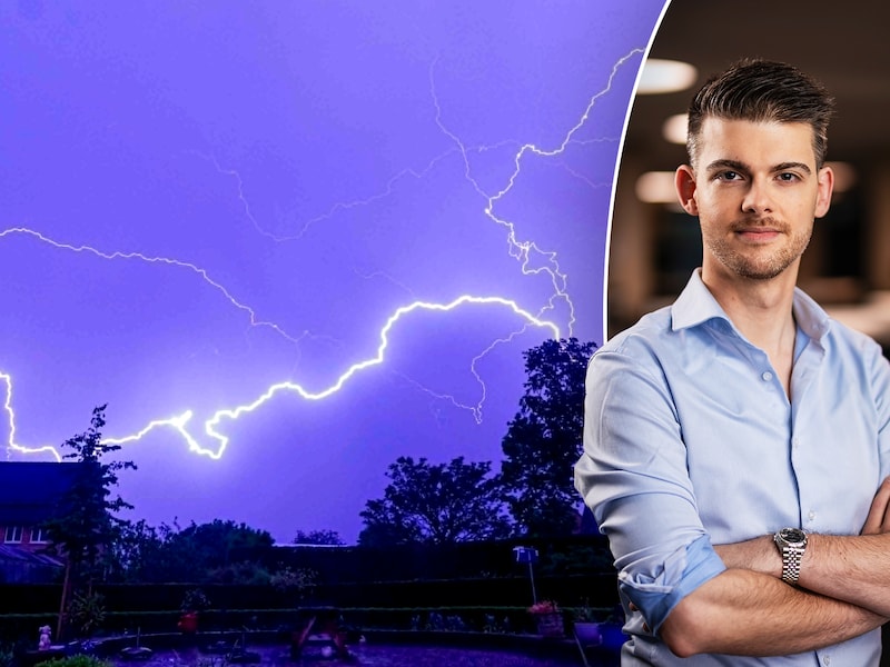 Vandaag maar vooral morgen is er kans op zwaar onweer.