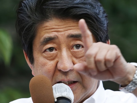 De Japanse premier Shinzo Abe.