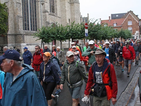 Tweede wandeldag Vierdaagse van de IJzer in Diksmuide