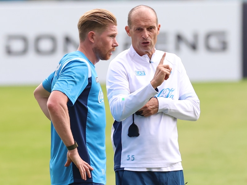 “Kevin is de universiteit van het voetbal”: Napoli’s nieuwe coach Max Allegri zet alles op het talent en het IQ van Kevin De Bruyne