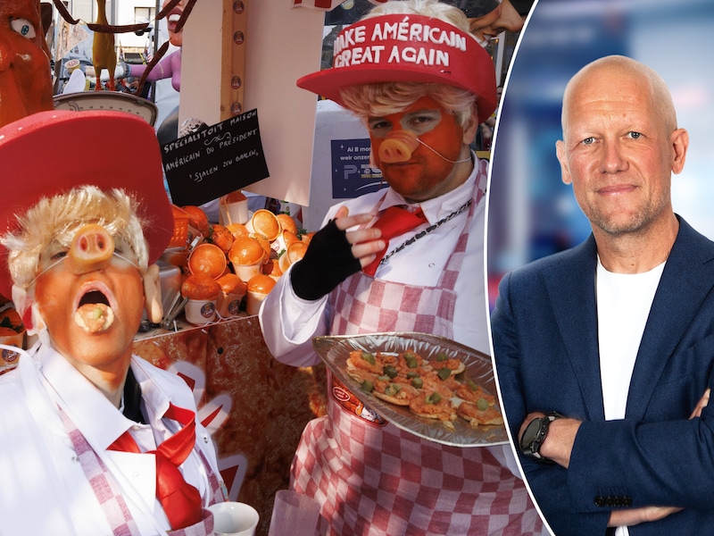 Ook vorig jaar was de Amerikaanse president Donald Trump al mikpunt van spot in de carnavalsstoet in Aalst.
