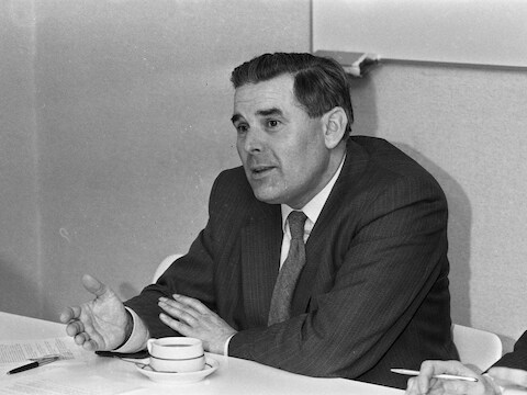 Vangheluwe bij zijn benoeming tot bisschop van Brugge in 1984.