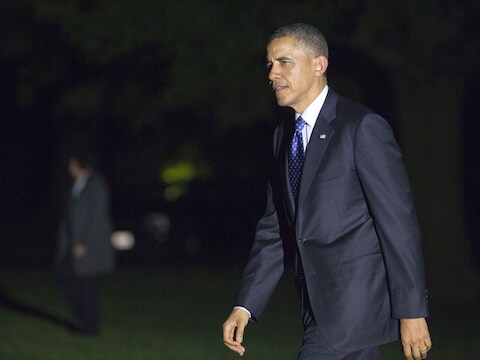 De Amerikaanse president Barack Obama.