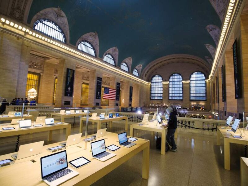 De Apple Store in Grand Central Station in New York