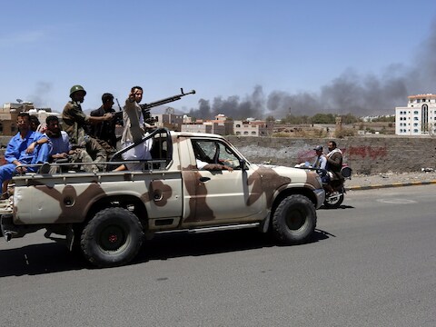 Houthi-rebellen in Jemen