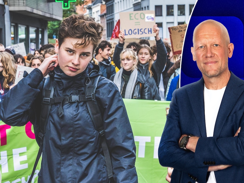 Klimaatmars in Gent met Anuna De Wever