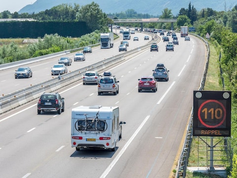 Verkeer op een snelweg in Frankrijk