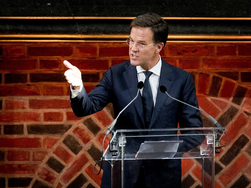 De Nederlandse premier Mark Rutte.