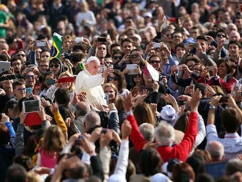 Paus Franciscus, woensdag in Rome.