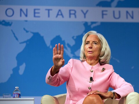 IMF-directeur Christine Lagarde.
