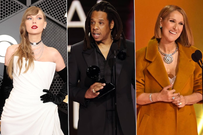 Taylor Swift schrijft geschiedenis, een boze Jay-Z en de terugkeer van Celine Dion: dit waren de Grammy Awards | Muziek | hln.be