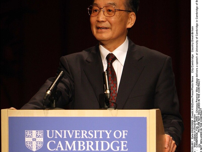 De Chinese premier Wen Jiabao wil woorden in daden omzetten.