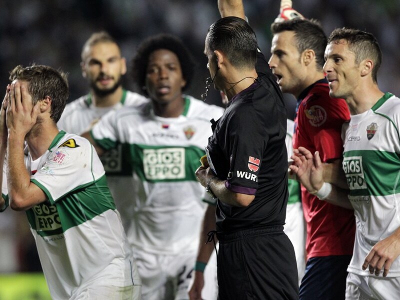 Ongeloof bij de spelers van Elche.