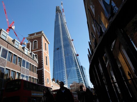Wolkenkrabber 'the Shard' in Londen.
